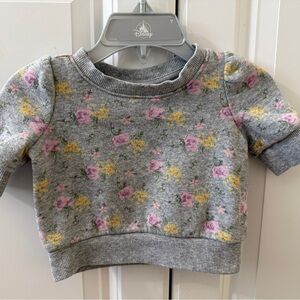 Janie and Jack Gray Floral Sweatshirt
